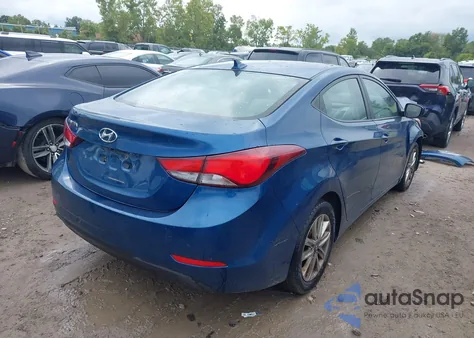 2014 Hyundai Elantra Se z USA, uszkodzony, nr VIN KMHDH4AE2EU113651